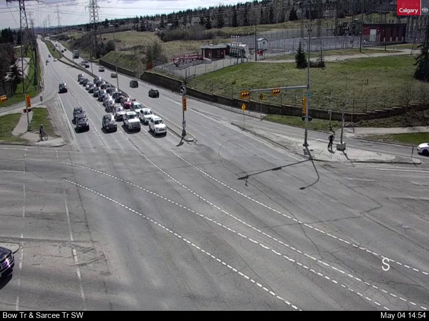 Webcam of Bow Trail at Sarcee Trail S.W.