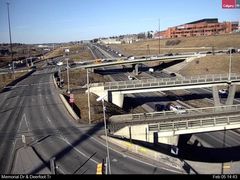 Memorial Drive / Deerfoot Trail SE
