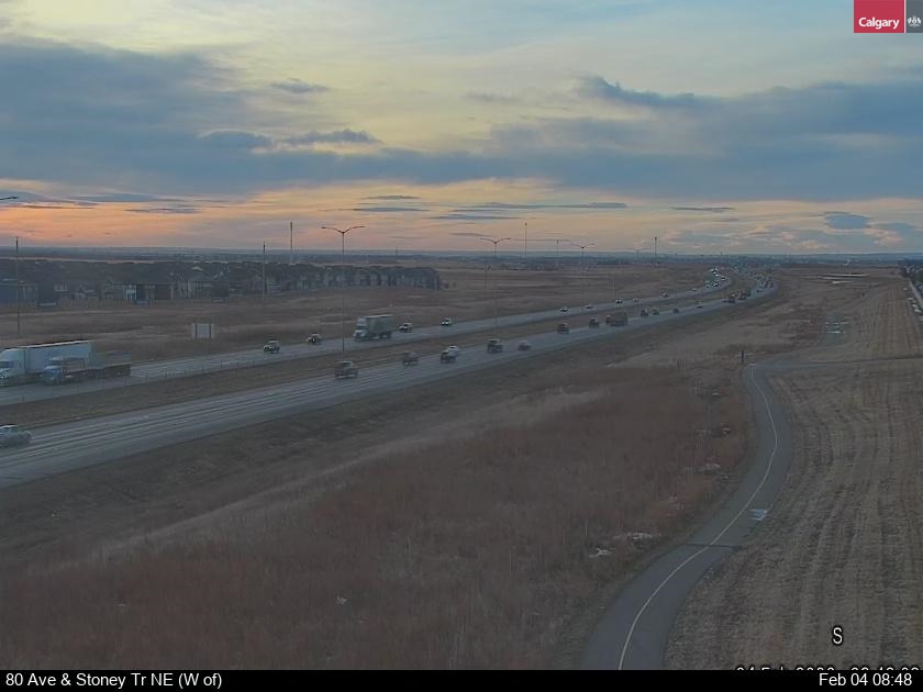 80 Ave / Stoney Tr NE (West of)