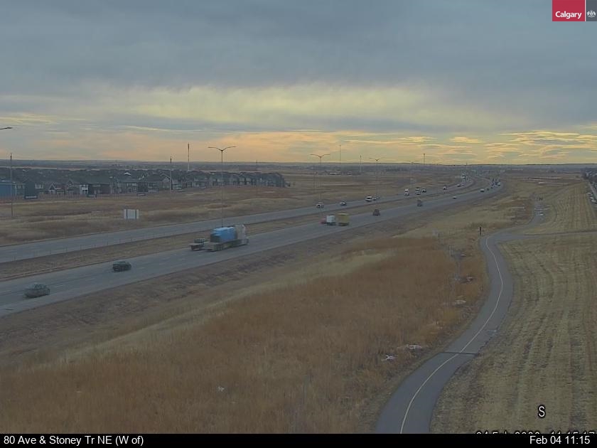 80 Ave / Stoney Tr NE (West of)