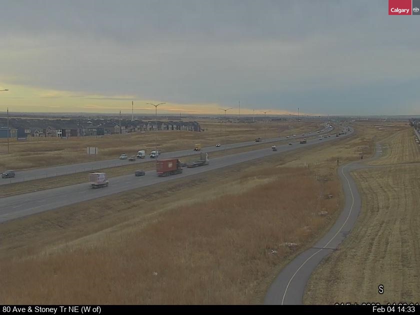 80 Ave / Stoney Tr NE (West of)