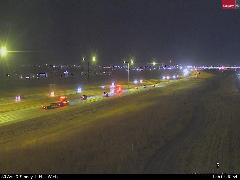 80 Ave / Stoney Tr NE (West of)