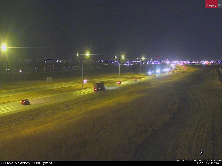 80 Ave / Stoney Tr NE (West of)