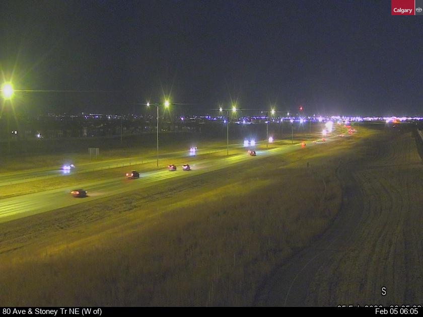 80 Ave / Stoney Tr NE (West of)