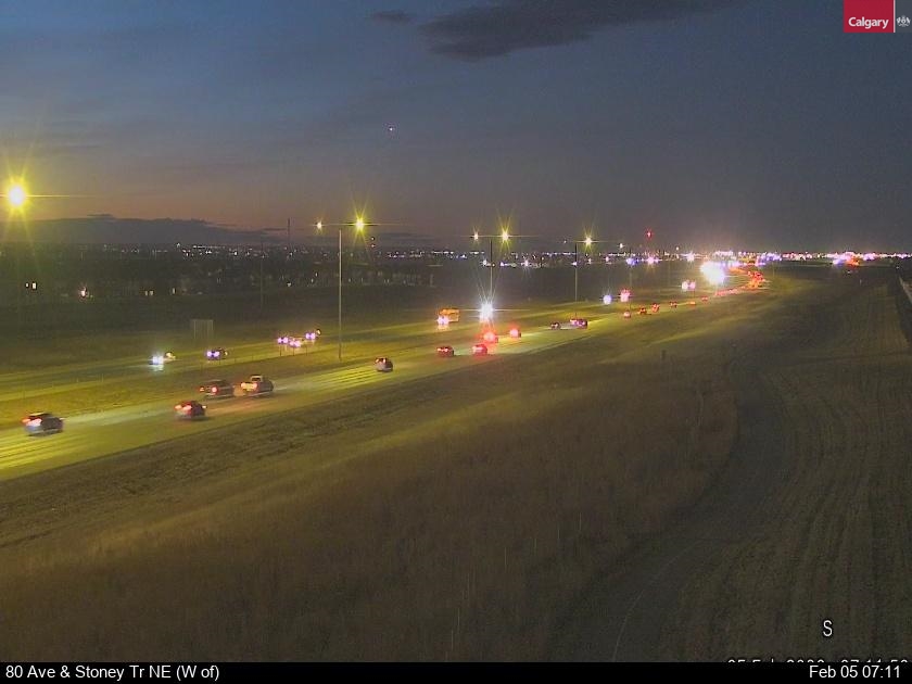 80 Ave / Stoney Tr NE (West of)