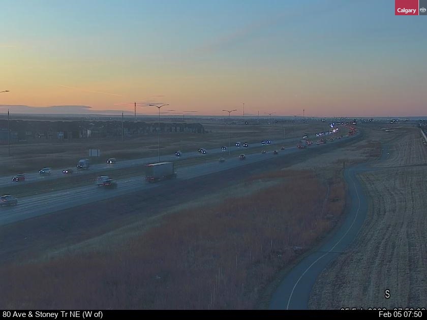 80 Ave / Stoney Tr NE (West of)