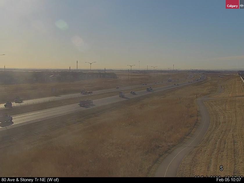 80 Ave / Stoney Tr NE (West of)