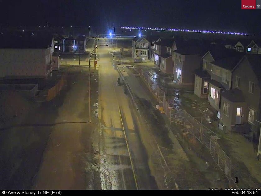 80 Ave / Stoney Tr NE (East of)