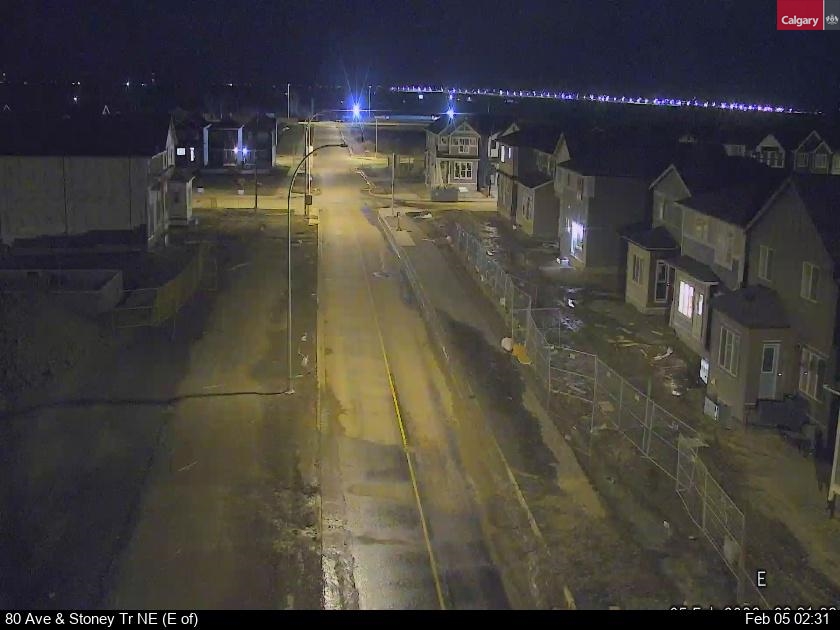 80 Ave / Stoney Tr NE (East of)