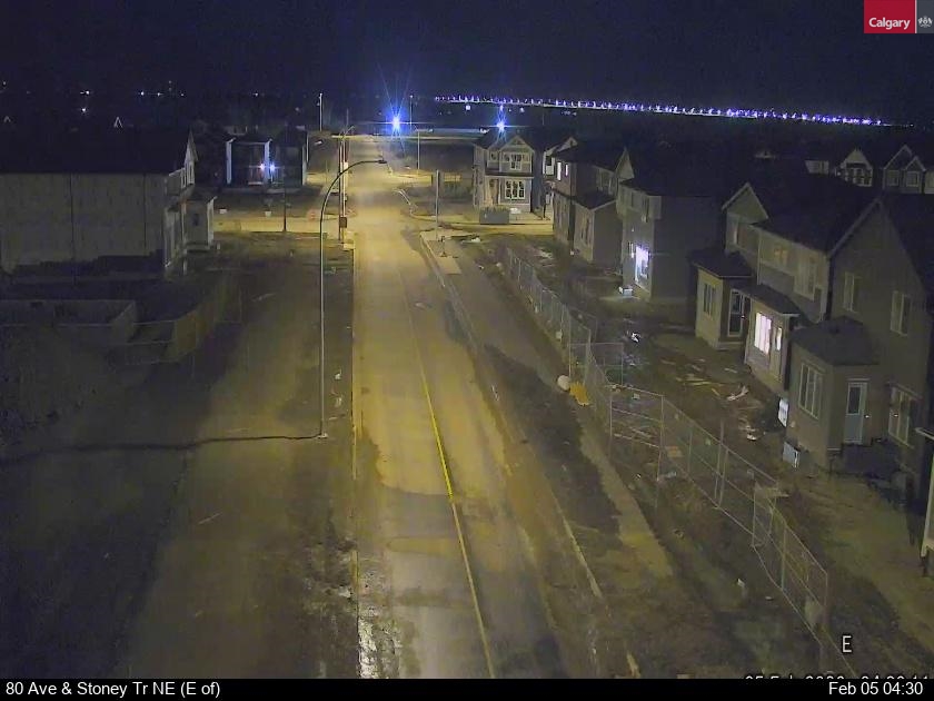 80 Ave / Stoney Tr NE (East of)