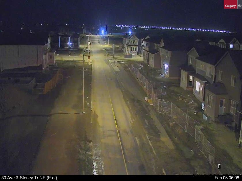 80 Ave / Stoney Tr NE (East of)