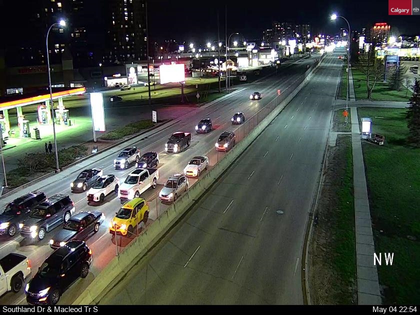 Webcam of Macleod Trail at Southland Drive SE