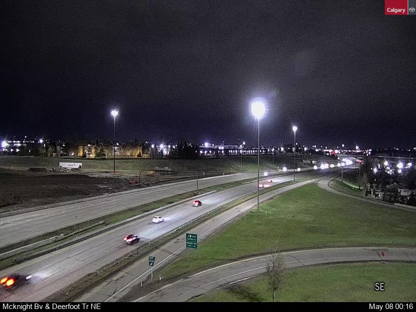 Deerfoot Trail at McKnight Blvd NE for MORE Deerfoot Trail Cameras - CLICK HERE!
