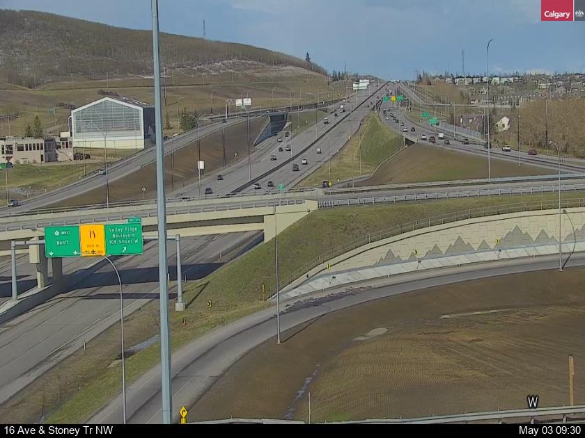 Webcam of 16 Avenue at Stoney Trail